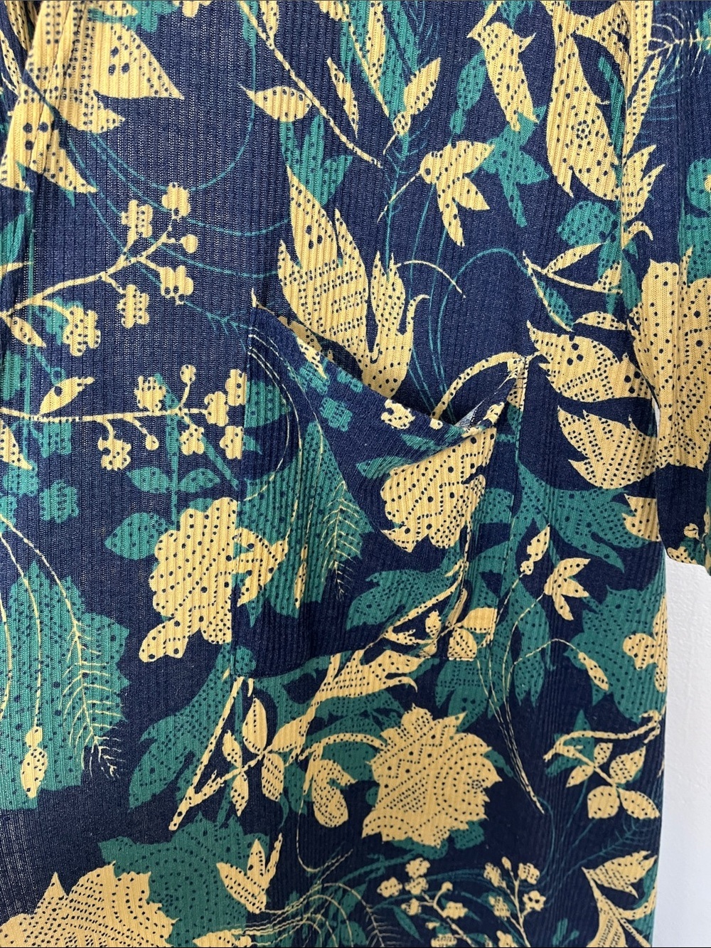 NWOT LuLaRoe Floral Ribbed Long Duster - Picture 5 of 7